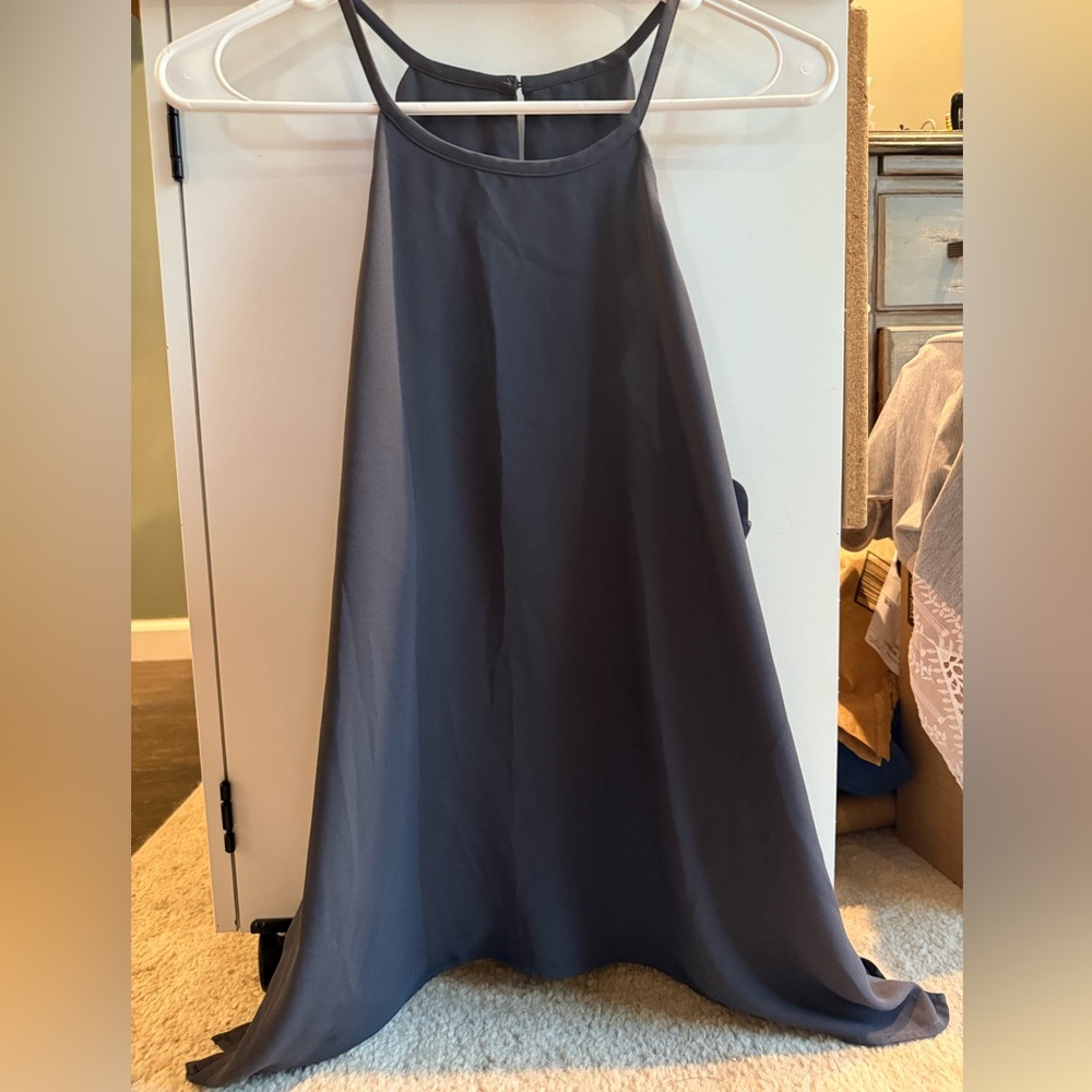LOFT Charcoal Sleeveless Tank, size large